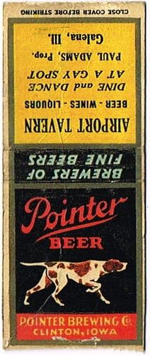 1934 Pointer Beer IA-POINTER-3 - Airport Tavern Galena Illinois - Paul Adams