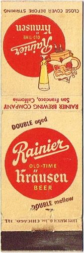 1941 Rainier Krausen Beer CA-RAIN-8 - Washington