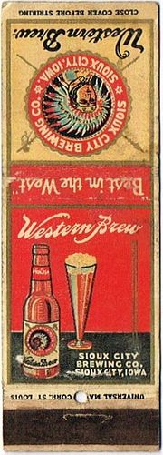 1934 Western Brew Beer IA-SC-1 - Iowa