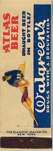 1933 Atlas Beer 113mm IL-ATLAS-3 - Walgreens Drugs with a reputation