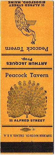 1956 Gamecock Ale 115mm MA-CROFT-C - Peacock Tavern Â 55 Alfred Street Â Biddleford Maine -Â Art Jaques