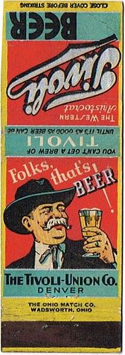 1934 Tivoli Beer 115mm CO-TIV-2 - The Western Aristocrat