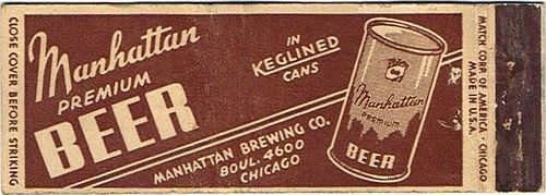 1937 Manhattan Premium Beer 113mm IL-MAN-1