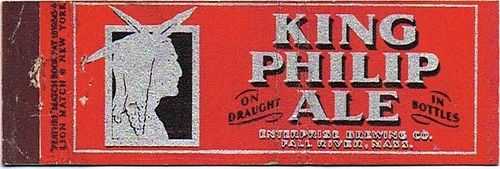 1933 King Philip Ale MA-ENT-2 Massachusetts