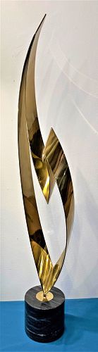 IMO CURTIS JERE Ribbon Sculpture Postmodern Abstract