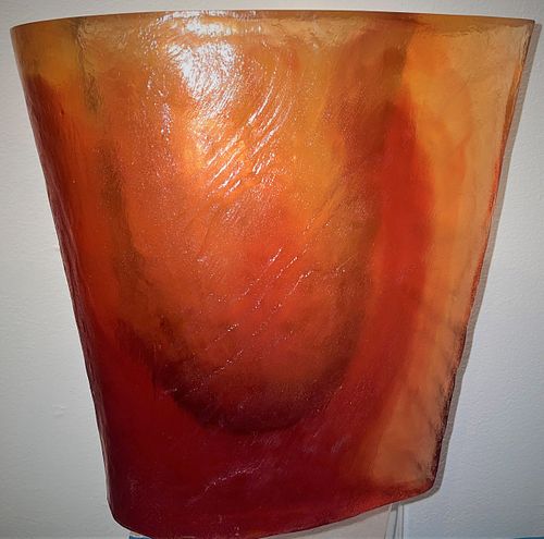 Large TERRY BALLE Acrylic Resin Post Modern Vase 