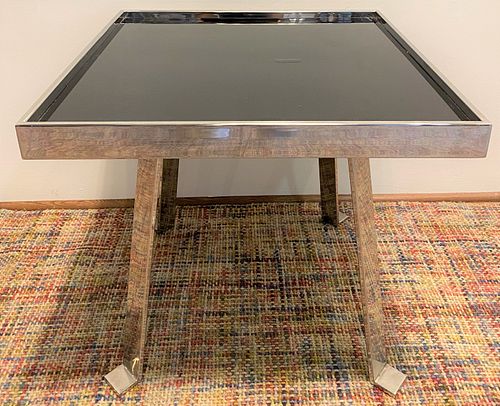 Post Modern Chrome End Table 