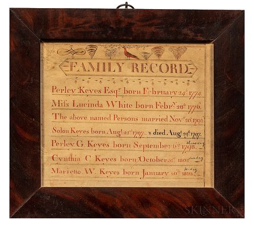 Keyes Family Record
