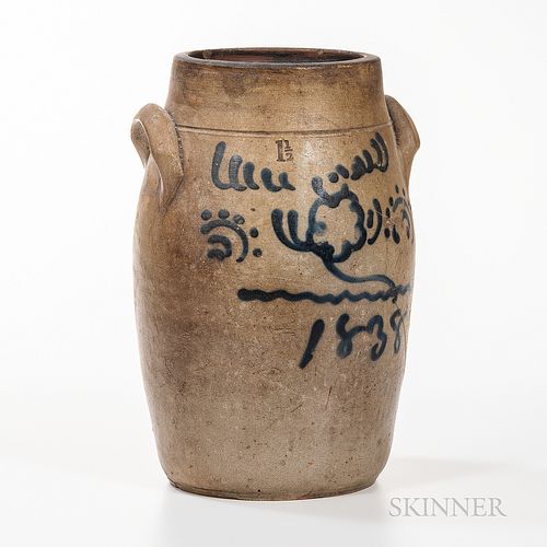 Small "1838" Stoneware Churn