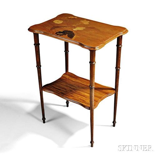 Emile Galle (1846-1904) Marquetry Side Table