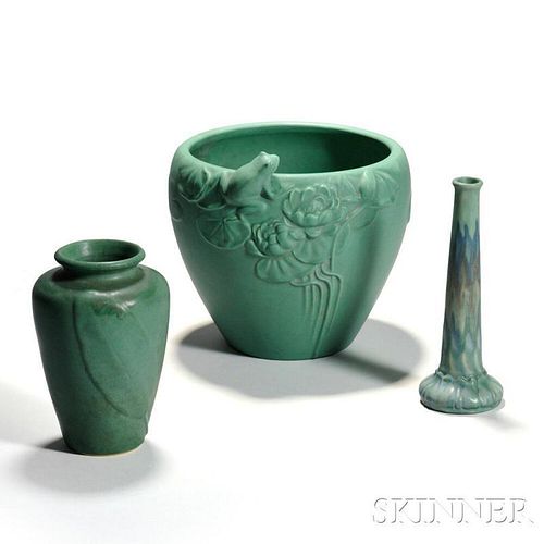 Three Arts and Crafts Pottery Vessels