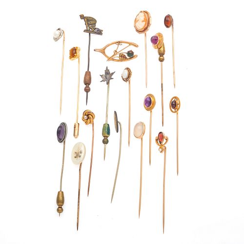 Collection of Antique and Vintage Stickpins and Pin