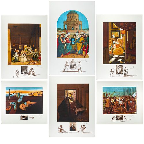  Salvador Dali (Spanish, 1904-1989) Changes in Great Masterpieces (M.L. 1472-1477; F. 74-2), 1974