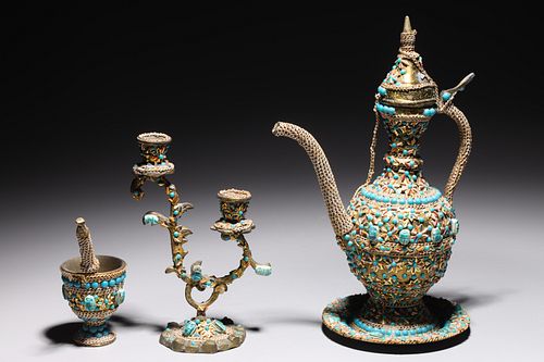 Group of Decorative Middle Eastern Objects