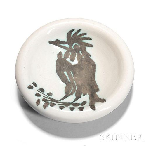 Pablo Picasso Ceramic Bowl Bird with Tuft
