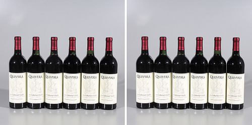 Lot of 12 Bottles of Quivera 1989 Dry Creek Valley Cabernet Cuvee