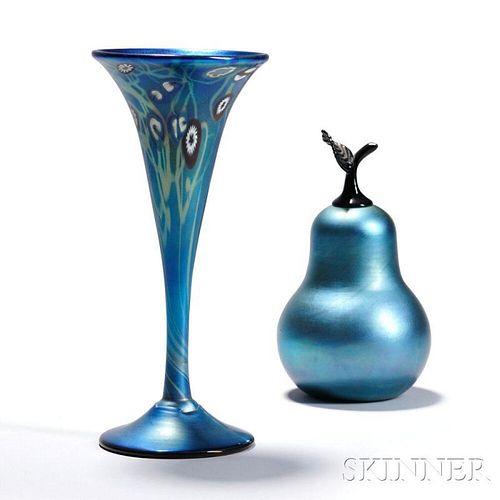 Two Art Glass Items by S. Lundberg and C. Radke