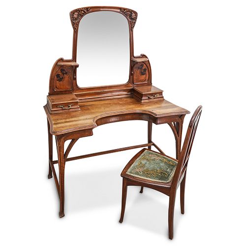 Ex. Sotheby's Louis Majorelle Art Nouveau Vanity Desk