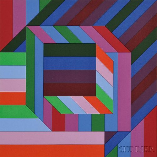 Victor Vasarely (French, 1906-1997)    Byss