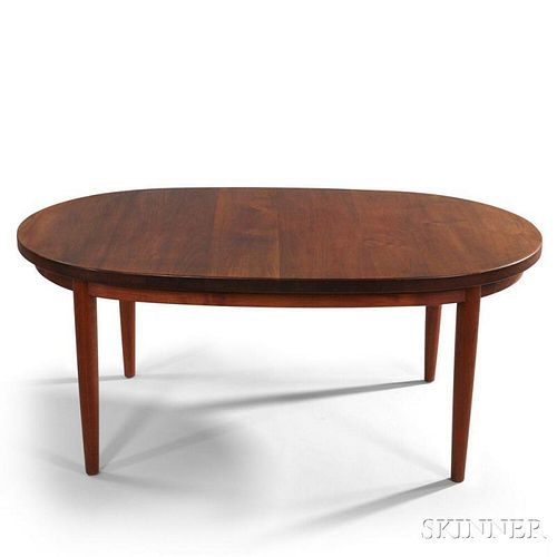Mid-Century Teak Dining Table and Credenza