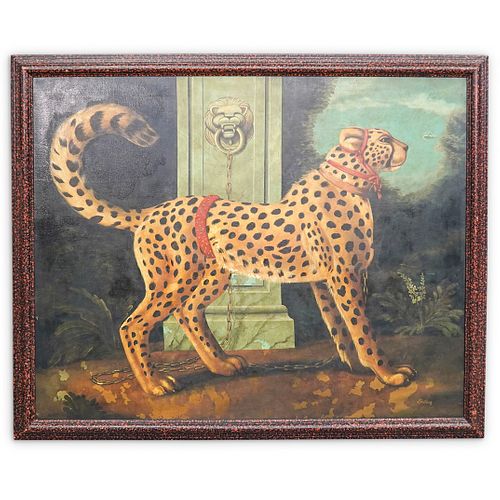 William Skilling (American, b. 1940) Cheetah Oil Painting