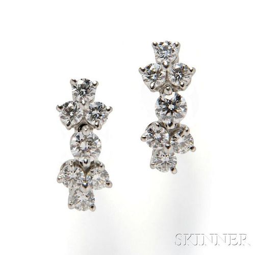 Platinum and Diamond Earrings, Tiffany & Co.