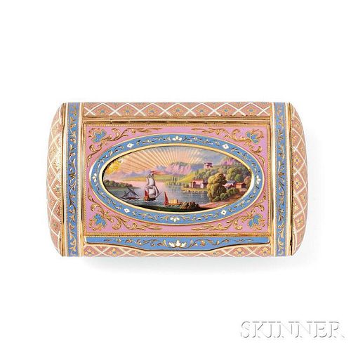 Gold and Enamel Box