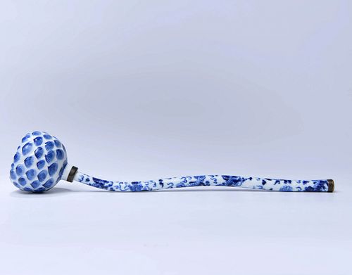 Qing: Porcelain Ruyi Stick