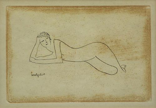 MODIGLIANI, Amedeo (After). Etching "Nu" or