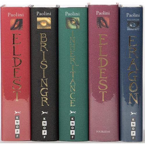 Signed first edition set of Inheritance series by Christopher Paolini
