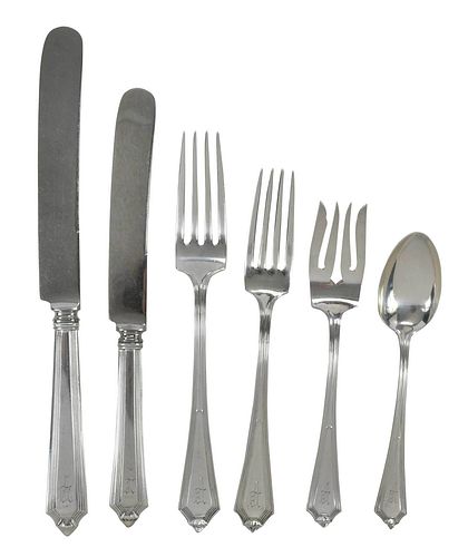 Gorham Plymouth Sterling Flatware, 36 pieces