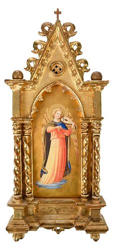 Hand Painted Italian Icon, After Fra Angelico