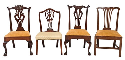 Period Philadelphia, Rhode Island Side Chairs, Two Others