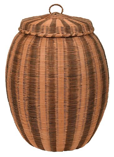 Nancy Conseen Cherokee Woven and Dyed Basket