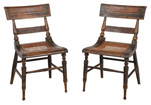 Pair Virginia Signed Classical "Fancy" Chairs