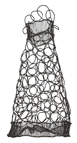 Contemporary Wire Dress Sculpture