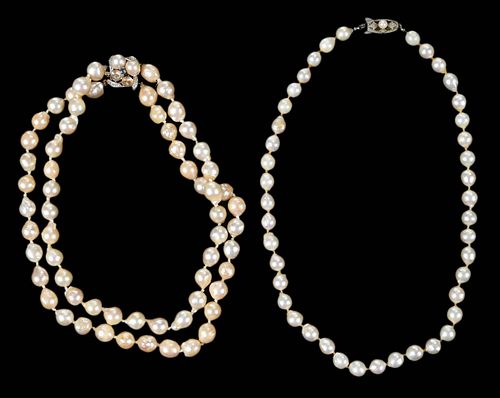 Two Pearl Necklaces 