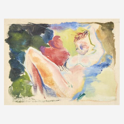 Arthur Beecher Carles (American, 1882-1952) Lounging Nude