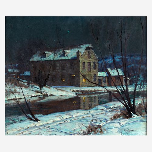 George William Sotter (American, 1879–1953) Bucks County Moonlight
