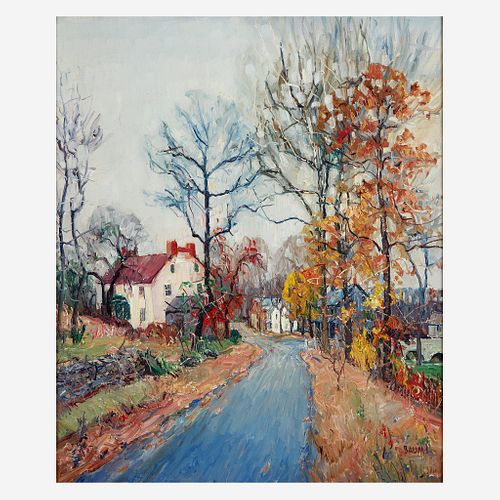 Walter Emerson Baum (American, 1884–1956) Road to Town, Autumn