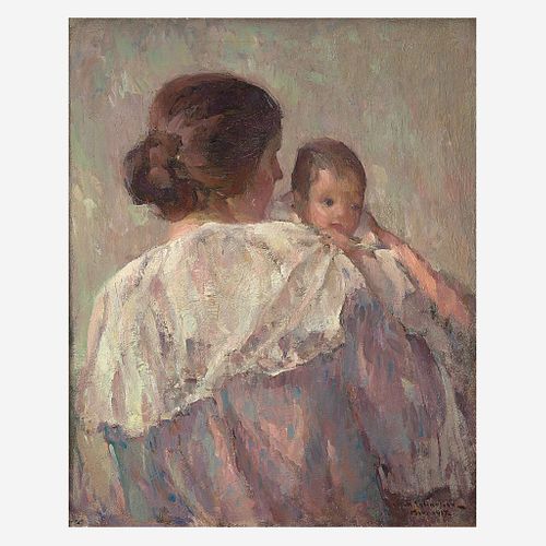 John Fulton Folinsbee (American, 1892–1972) Mother and Daughter (Portrait of the Artist’s Wife and Daughter)