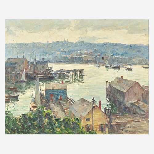 John Fulton Folinsbee (American, 1892–1972) Gloucester Harbor (Evening)