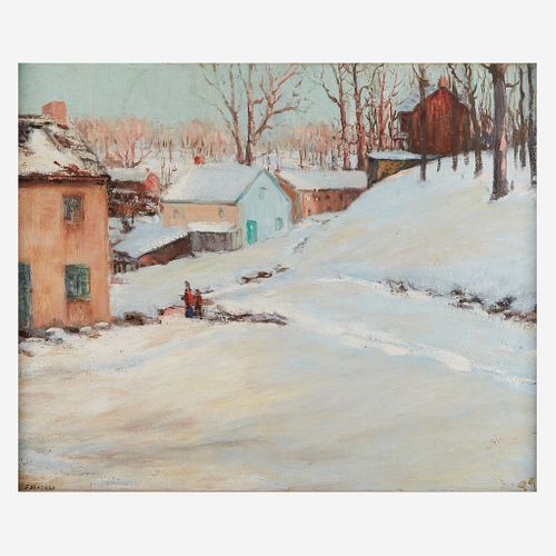 Fred Wagner (American, 1861–1940) Village in the Snow