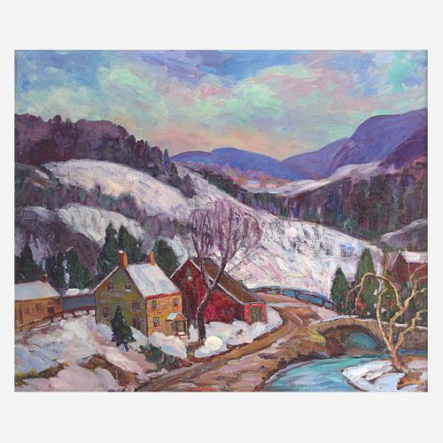 Fern Isabel Coppedge (American, 1883–1951) Lumberville Winter