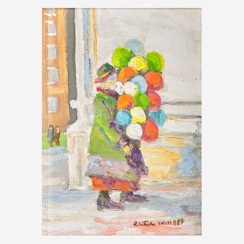 Christopher Willett (American, B. 1959) Balloon Lady, Washington Square