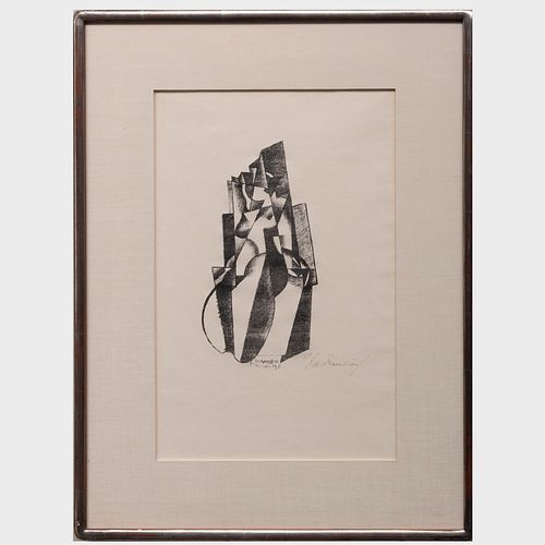 Enrico Prampolini (1894-1956): FigÃ¼rliches Motiv, from Bauhaus Drucke neve EuropÃ¤ische Graphik