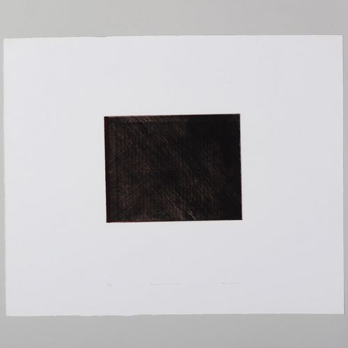 Alan Green (b. 1932): Four to One 1/4 Black Diagonal; Four to One One Quarter Black - Red; Center to Edge Black Over White; Center to Edge Black to Gr