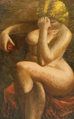 Stefano Cusumano, Double-sided Work: Seated Nude