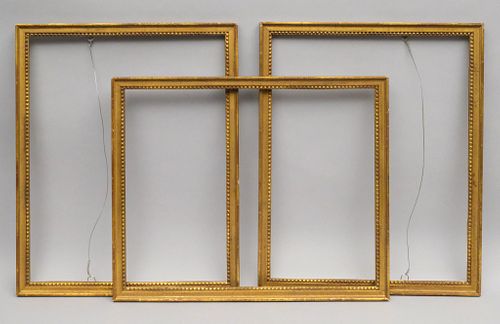 Group of 3 Matching Louis XVI Giltwood Frames