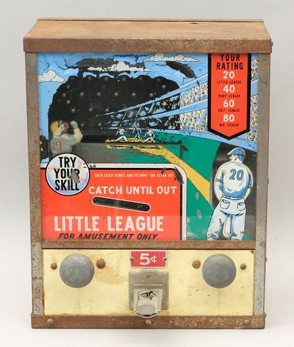 5-Cent Coin Operated Little League Baseball Game